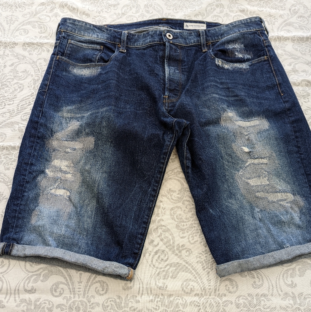 G-STAR RESTORED DENIM SHORTS